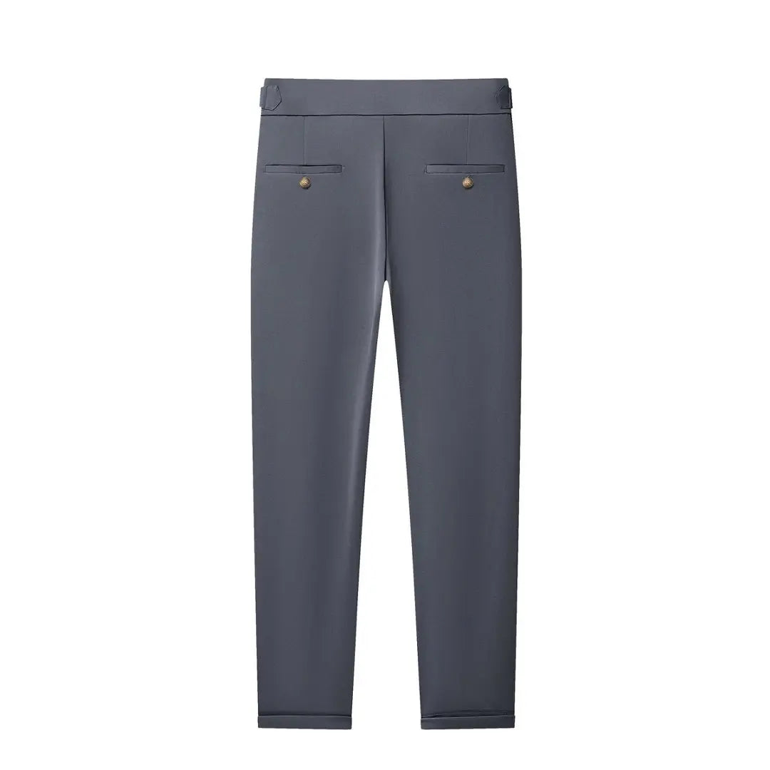 High Quality Mens Stretch Golf Pants Casual Slim Fit Dress Pants Adjustable Waist Tapered Work Cropped Trousers