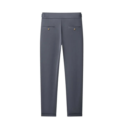 High Quality Mens Stretch Golf Pants Casual Slim Fit Dress Pants Adjustable Waist Tapered Work Cropped Trousers