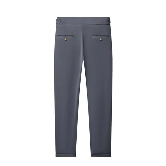 High Quality Mens Stretch Golf Pants Casual Slim Fit Dress Pants Adjustable Waist Tapered Work Cropped Trousers