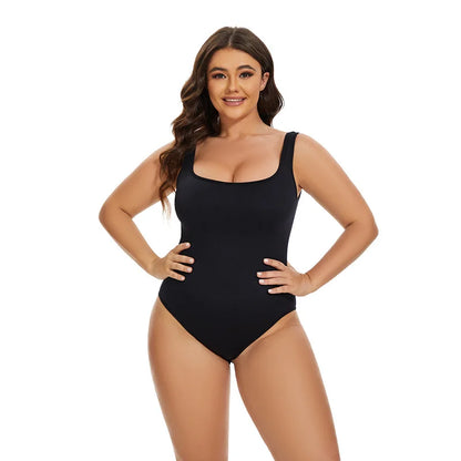 Ribbed Tummy Jumpsuit Daily Shaper Bodysuits Light Control Compress Tummy Control Open Crotch Shapewear Suits Open Crotch