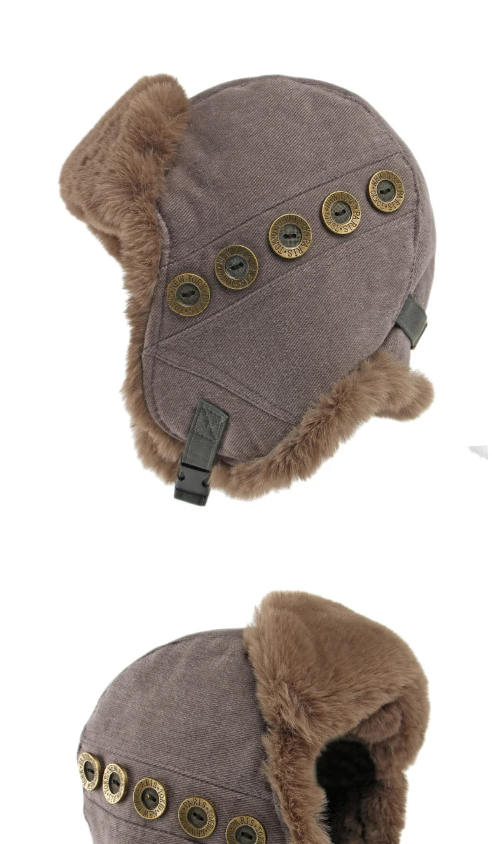Russian Hat Thick Warm Winter Hat Men Women Windproof Ski Trapper Earflap Cap Faux Rabbit Fur Hat Male Female Bomber Hat