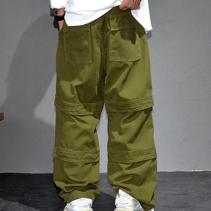 High Quality Army Green Cargo Pants Men American Vintage Hip Hop Plus Size Skateboard Pants Harajuku Casual Cotton Trousers Male