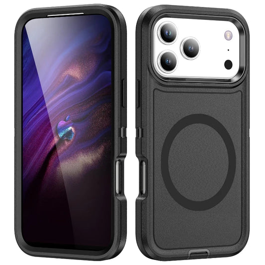 3IN1 Heavy Duty Otter Armor Box Phone Case for IPhone 17 Pro Max Air 16 15 14 Plus for Mag-Safe Wireless Charging Rugged Cover