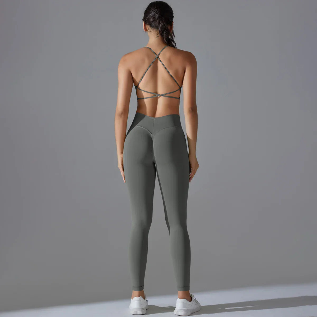 Ribbed Set Woman 2 Piece Seamless Yoga Set Gym Wear Push Up Sports Bra Leggings For Women Workout Outfit Sportswear Tracksuit