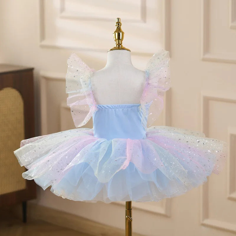 Summer Girl Dress Tutu Stage Ballet Leotards Party Girls Dresses Ballerine Dance Costumes Kids Clothes Princess Outfit Vestidos