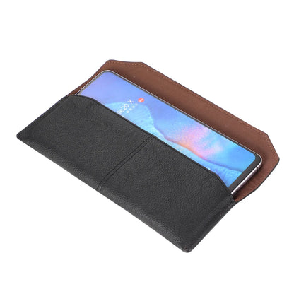 Genuine Leather Slim Phone Pouch Case For iphone 14 13 12 Pro Max Samsung S23 S22 Ultra Belt Clip Holster Cover Bag 4.7-7.2 inch