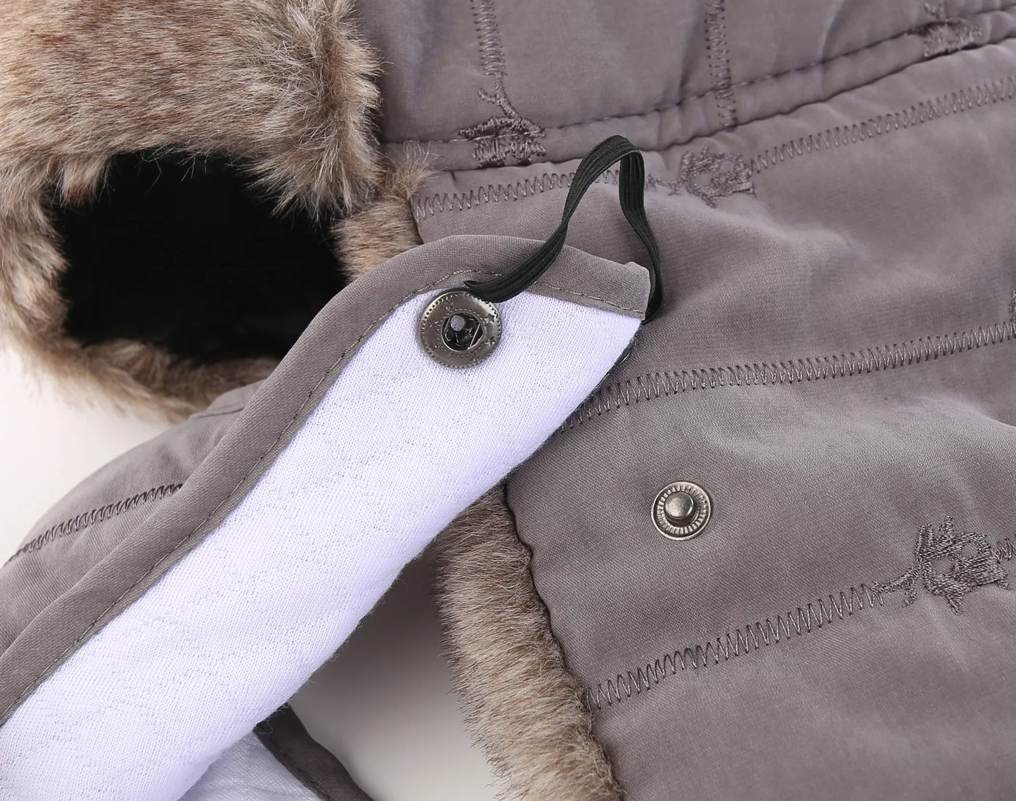 Men's Warm Chunky Trapper Hat Removable Windproof Winter Russian Hats with Mask Ushanka Hat