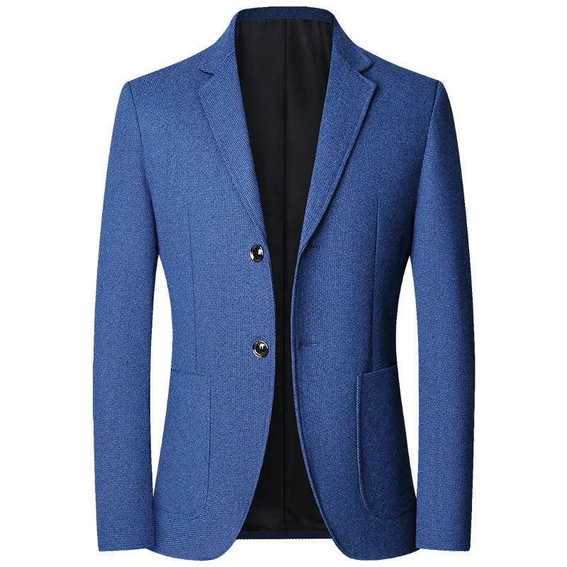 2025 Spring and Autumn New Six Color Checkered Non-iron  Suit Jackets for Men, Royal Blue Casual Blazer Masculino /blazer Hombre
