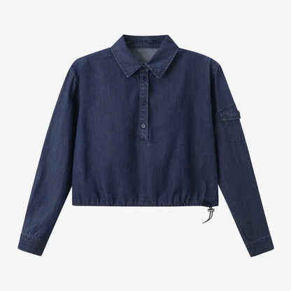 AS AW25 Denim set loose Shirt + slip dress Aline adjustable dress
