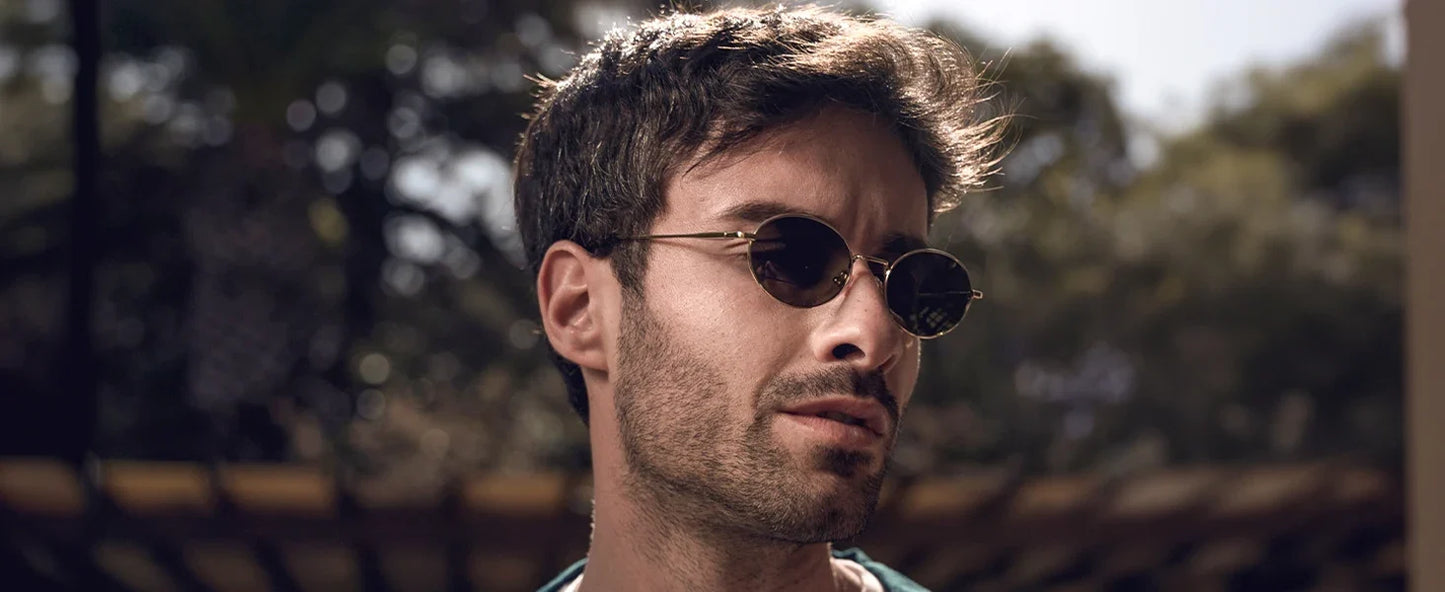 Retro Oval Polarized Sunglasses for Women Men Trendy Round Y2k Sunnies Small 90s Style Vintage Shades Sun Glasses