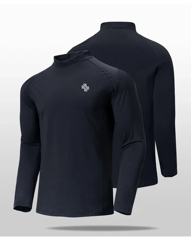 Men's High Quality Cycling Hiking Outdoor Sports Long Sleeve T-Shirt Leisure Speed Dry Running Fitness Sports Clothing Tops