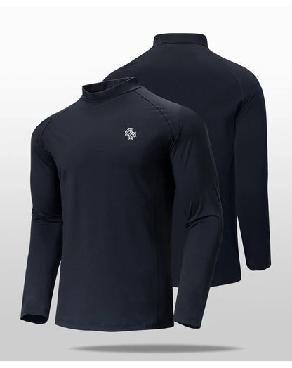 Men's High Quality Cycling Hiking Outdoor Sports Long Sleeve T-Shirt Leisure Speed Dry Running Fitness Sports Clothing Tops