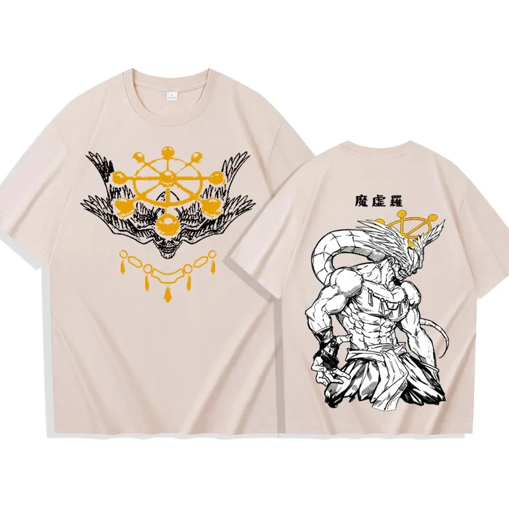 Anime Jujutsu-Kaisen Mahoraga T-shirt Man Woman Harajuku Short Sleeve O-neck Casual Shirt