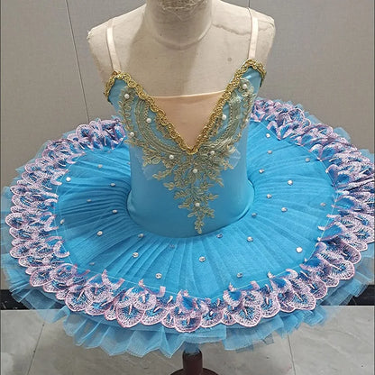 Summer Ballet Dresses Kids Outfit Dance Costumes Girls Clothes Vestidos Ballerine Girl Dress Tutu Ballet Leotards Children's Day
