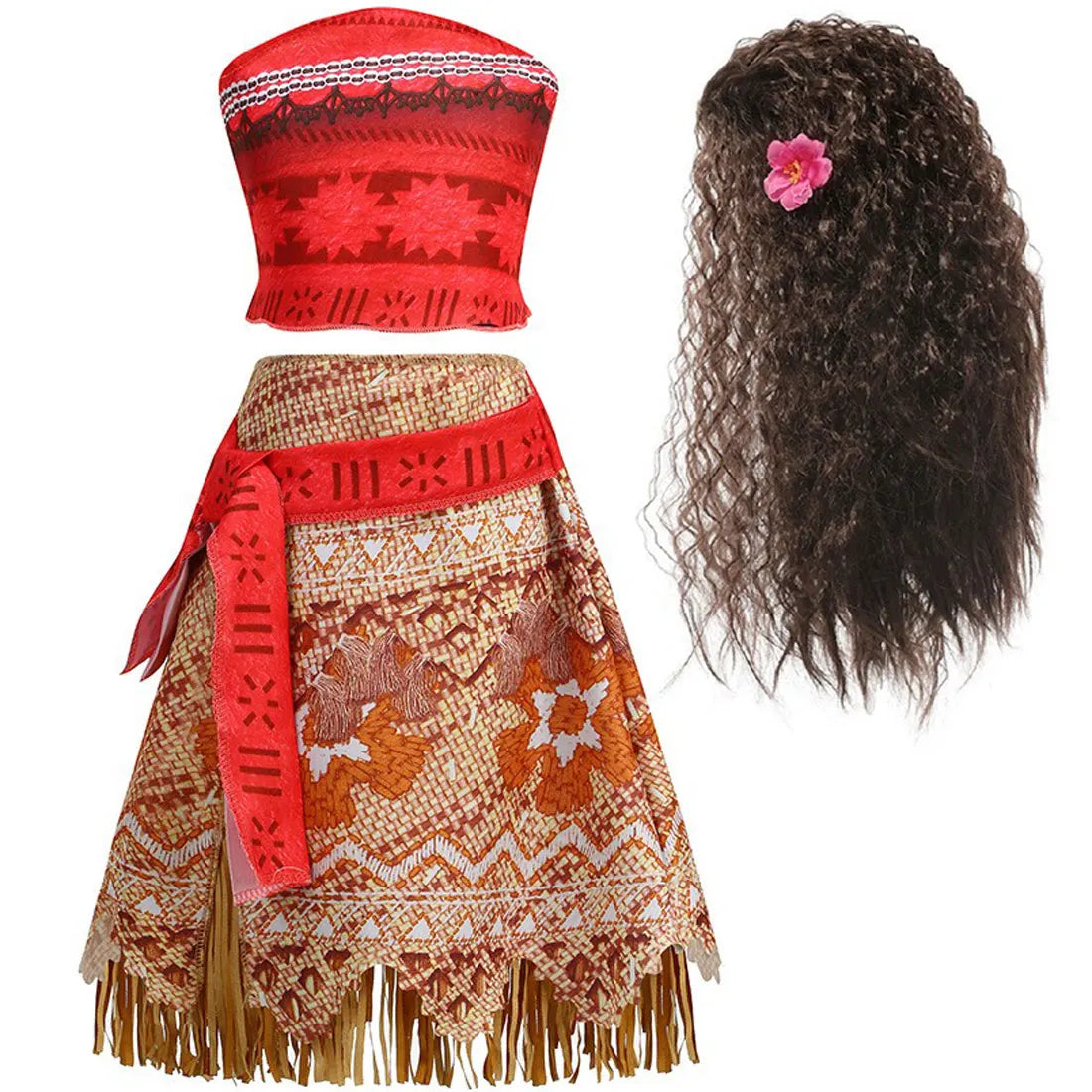 NEW Moana Episode 2 Movie Costume Princess Vaiana Role Play Dress Girls Carnival Outfit Toddler Polynesian Beach Dress