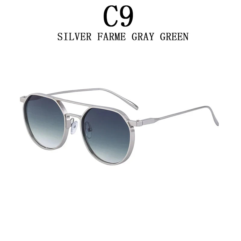 Vintage Punk Sunglasses For Men 2023 Retro Oval Steampunk Round Shades Luxury Lunette De Soleil Homme Gafas De Sol Hombre Lentes
