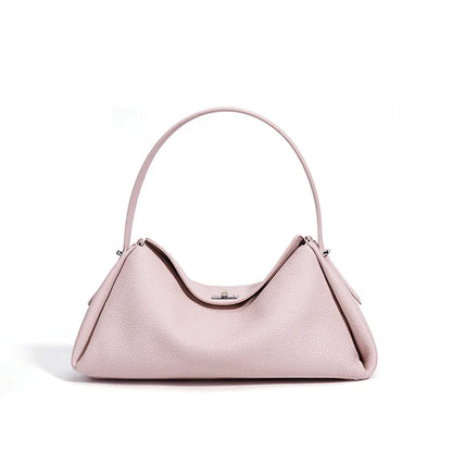 Minimalist Lady Soft Genuine Leather Pillow Crossbody Bag Women's Convertible Shoulder Bags 2026 New Chic Solid Color Handbag