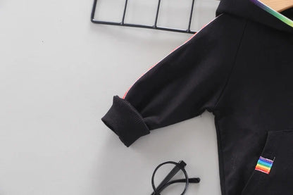 Spring Autumn Baby Girl Clothes Suit Boys Clothing Children Hooded Jacket Pants 2Pcs/Sets Toddler Sports Costume Kids Tracksuits