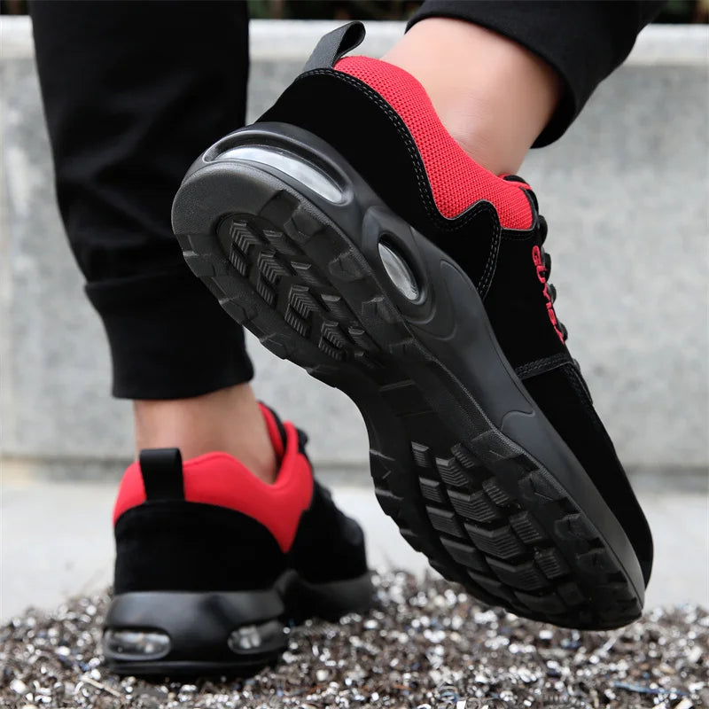 35-50 Air Cushion Working Shoes For Men Anti-Smashing Steel Toe Puncture Proof Construction Safety Shoes Sneakers Male Footwear