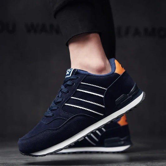High Quality Men's Sneakers Leather Casual Shoes Autumn 2024 New Breathable Men Shoes Tenis Male Flat Shoe Zapatillas Hombre