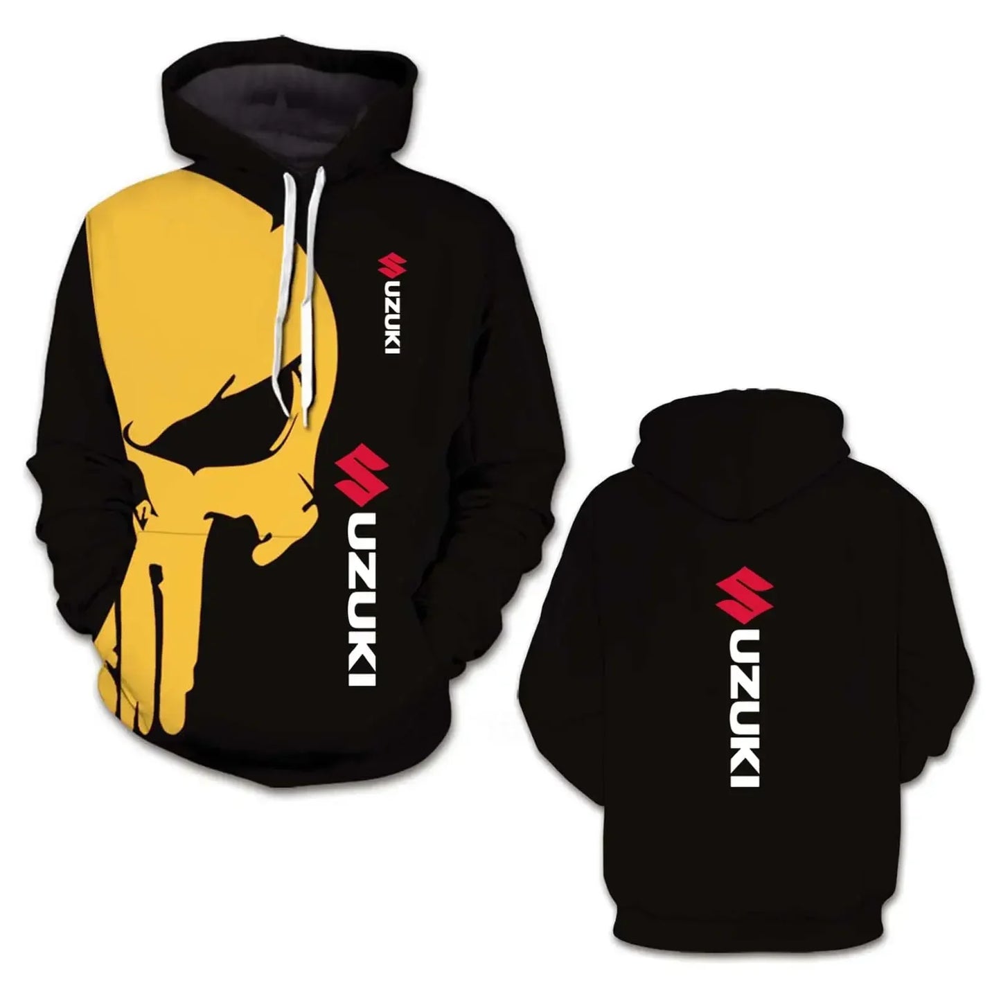 2026 Spring and Autumn Sports Shirts 3D printed men's and women's hoodies Hip-Hop street fashion motorcycle jackets