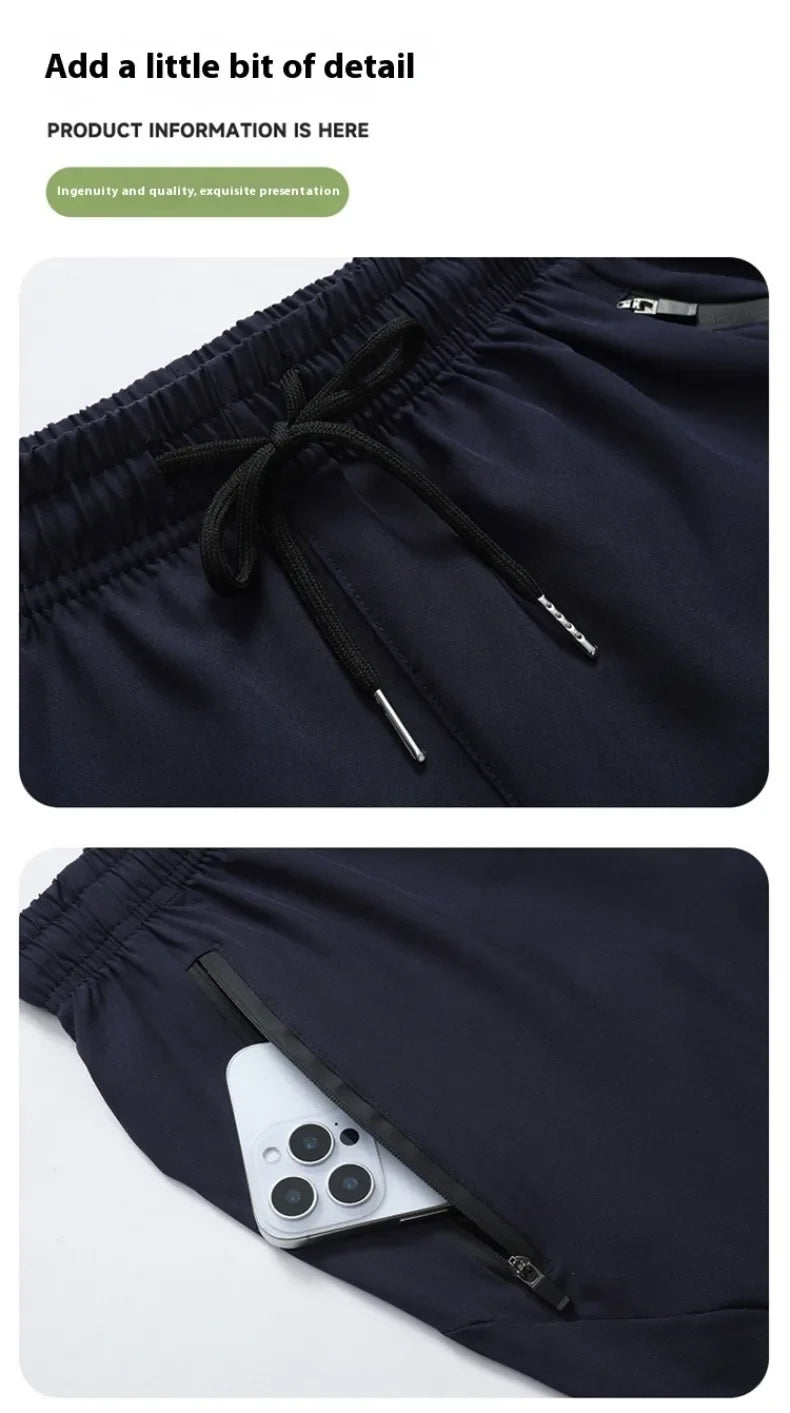 Trendy NEW 2025 Summer Men's Loose Shorts Above Knee Cross Border Beach Basketball Shorts Sweat Absorbing Casual Shorts
