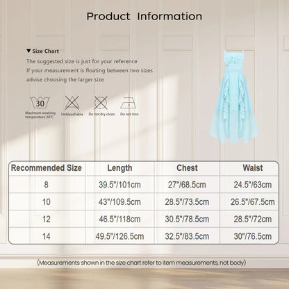 Girls Dresses Children Formal Wedding Party Pageant Gown for Special Occasions Graduation Ceremony Dress Flower Girl Clothes