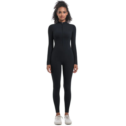 Women's Jumpsuit Women's Sports Shapewear Seamless Slim Fit Long Sleeve Sports Bodysuit  Fitness Sports Bodysuit Yoga Suit