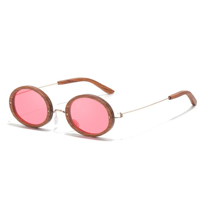 Wooden Aduit Sunglasses Brazilian rosewood Handmade Polarized Glasses Mirror Coating Lenses Eyewear With Gift Box 2103