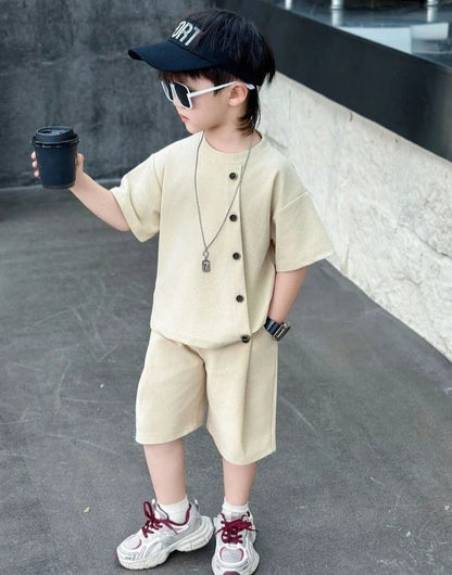 Summer Shirts Fashion Children 8 To 14 Years Casual Clothes 4 Clothing Toddler Boy Boys 7 Kids Set Boy's Suit Child Outfit Boys'