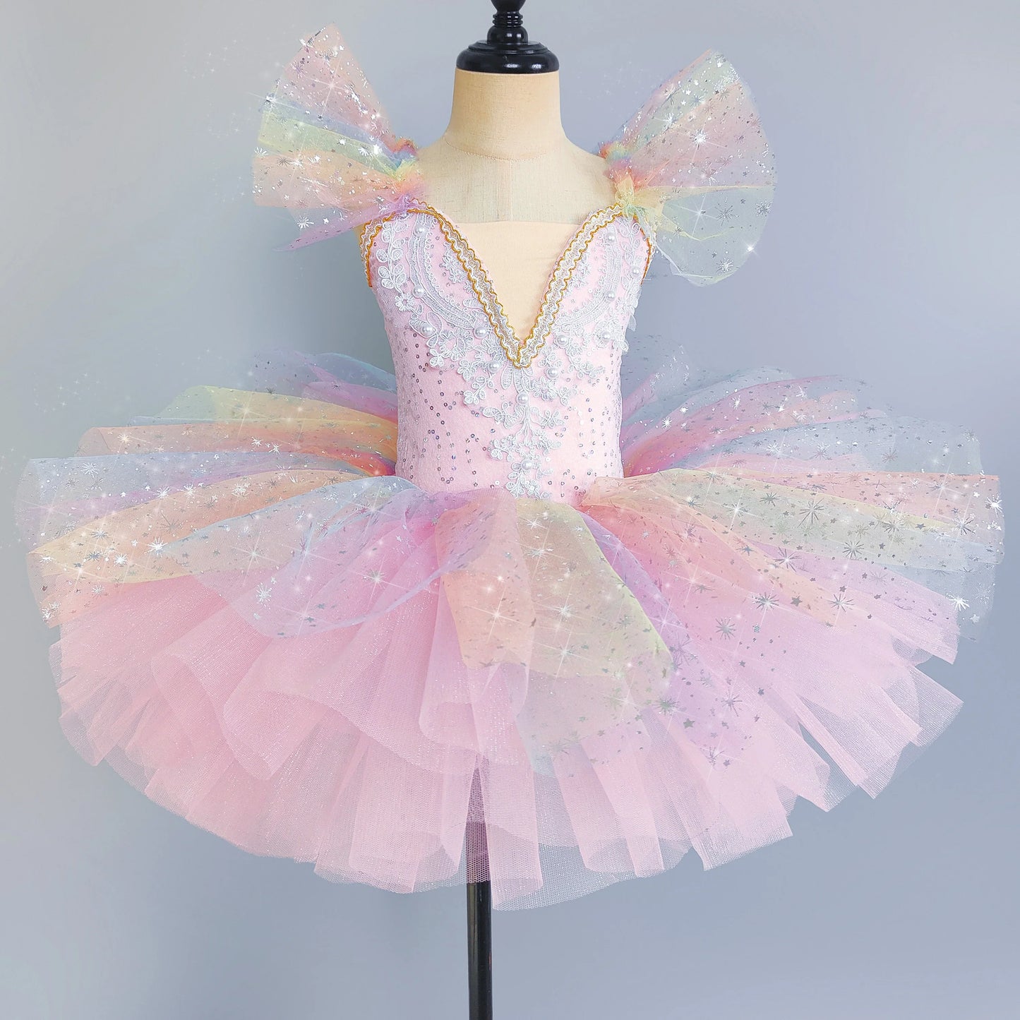 Princess Performance Fairy Tutu Kids Clothes Ballet Leotards for Girls Dress Stage Costumes Dance Wear Summer Children Clothing