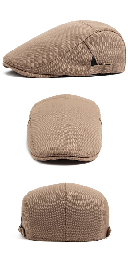 New Spring Autumn Beret Men Pineapple Pattern Fabric Casual Vintage Newsboy Hat Women Visor Fashion Retro Flat Cap Adjustable