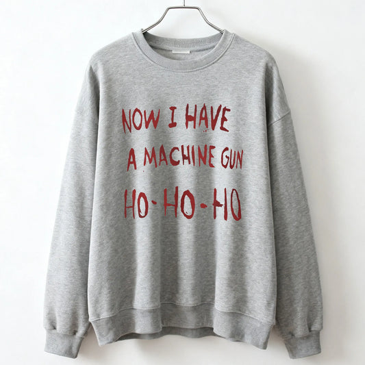 Now I Have A Machine Gun Die Hard Mclane Naktomi Plaza Unisex Jumper Sweater Men Women New in Hoodies & Sweatshirts Pullover