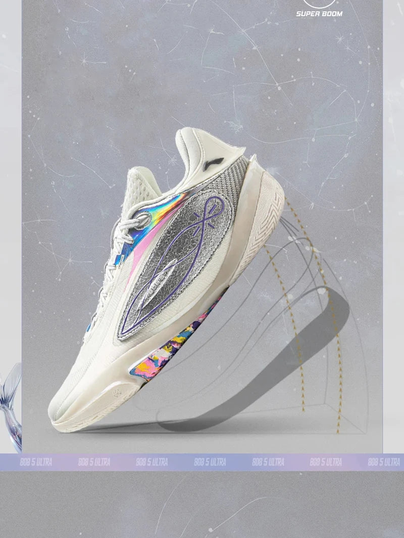 Men's WADE 808 5 ULTRA Professional Basketball Shoes SUPER BOOM Cushioning Wearable LiNing Sneakers Sport Shoes ABAV015