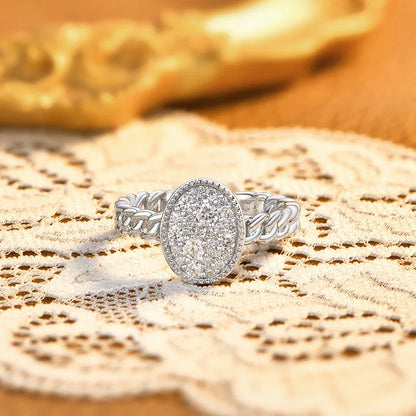 New Original Full Moissanite Rings for Women s925 Sterling Silver Ring  Fried Dough Twists Light Luxury Wedding Jewelry