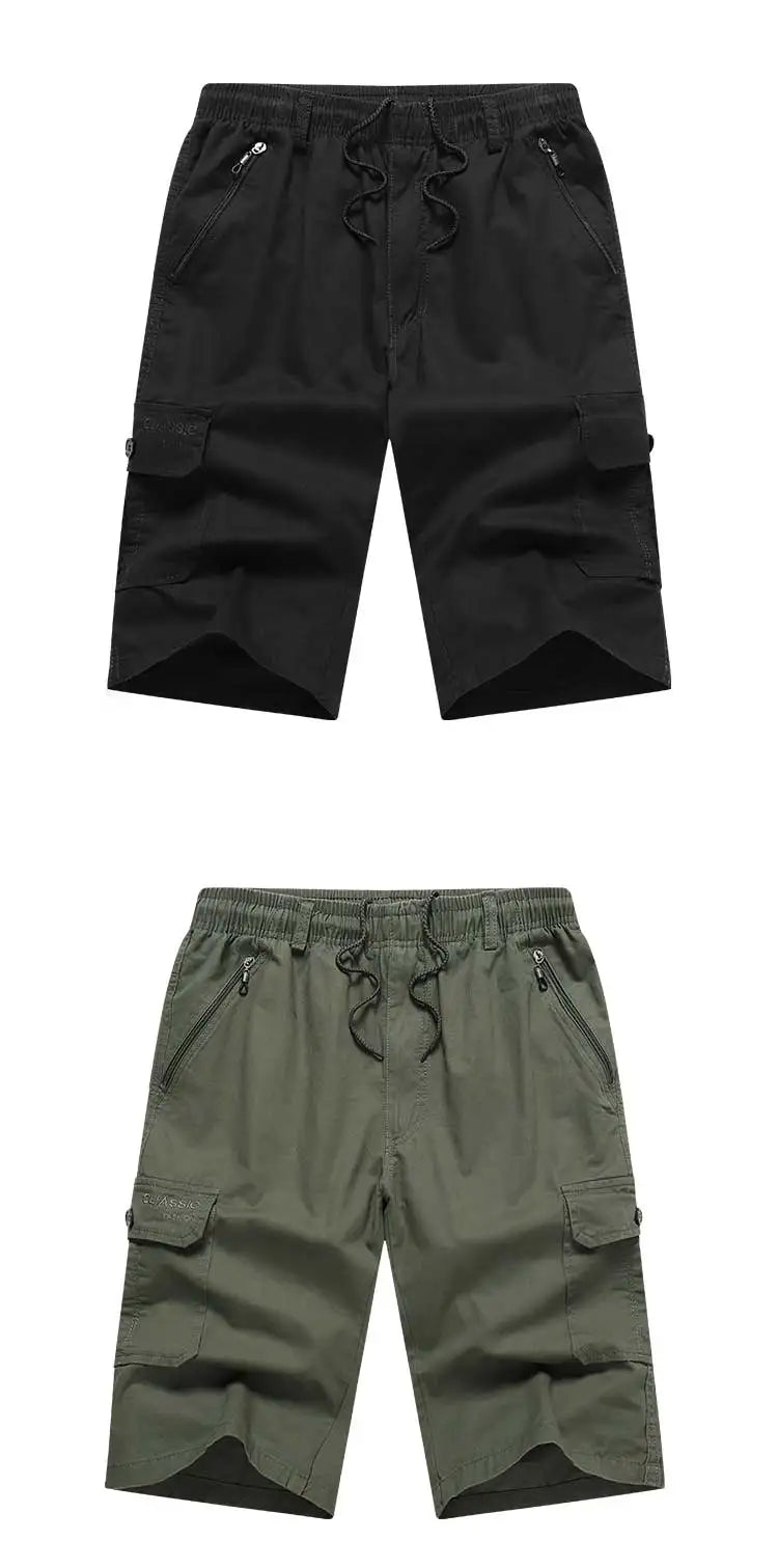 Big Size Men's Sports Casual Shorts Fashion Loose Straight Cargo Shorts Cotton Comfortable Beach Running Short Pants