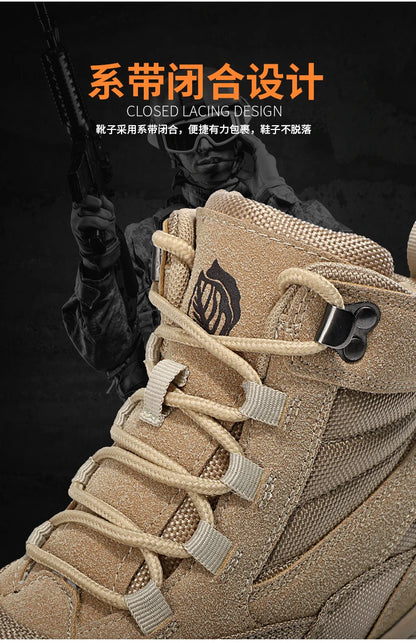 Men Tactical Boots Waterproof Army Plus Work Climbing Shoes Size Boot Anti-Slip Casual Outdoor Military Brand Ankle Hiking Shoes