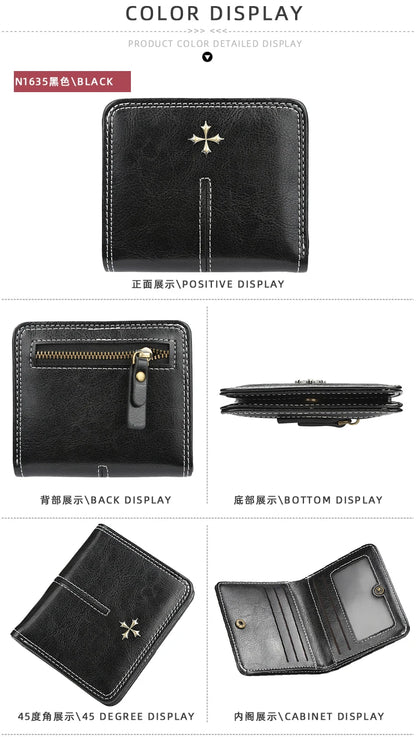 Nouveau Mini Portefeuille Femme Mince Mode Féminine Petits Portefeuilles Fermeture Éclair Cuir PU Qualité Porte-Monnaie Femme Porte-Cartes