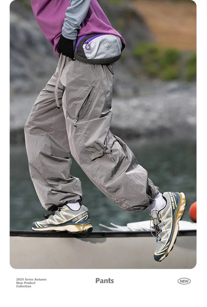 Autumn Hiking Pants Men Outdoor Waterproof Camping Paratrooper Pants Spring Wear-Resistant Mountaineering Fishing Cargo Trousers