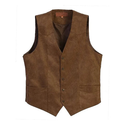 Plus Size Men's Suit Vest V-neck vest Slim Fit Casual Formal Business Dress Groomsman Outfit Retro New Waistcoat