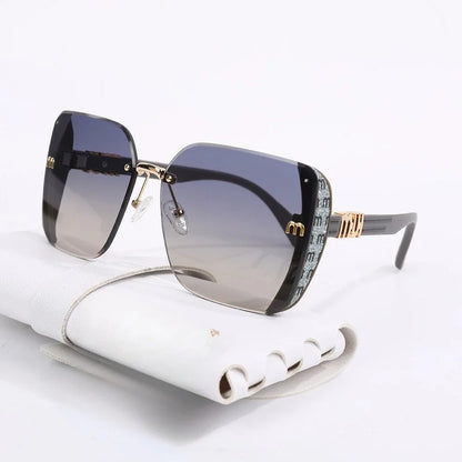 New Fashion Square Sunglasses Women Luxury Brand Anti Strong Light Vintage Large Frame Cool Sun Glasses Gafas De Sol Mujer