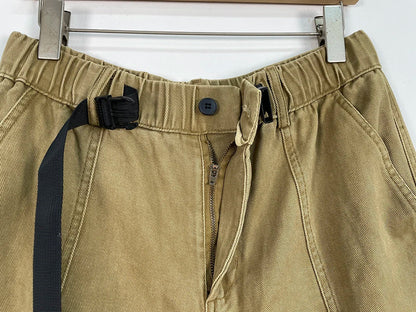 Japanese Streetwear High Quality Long Staple Cotton Twill Cargo Pants Men Harajuku Plus Size Casual Work Pants Baggy Trousers