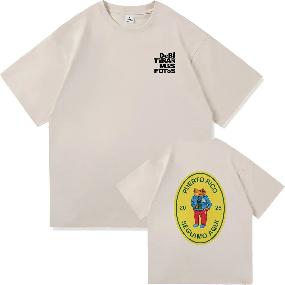 Bad Bunny DTMF World Tour 2025-2026 TShirt Men/women Clothing Vintage Harajuku High Quality Clothes Cotton TShirts for Fans Gift