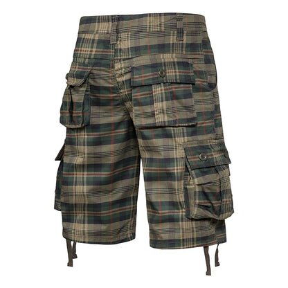 Men Camo Shorts for Men Classic Relaxed Fit Cargo Shorts Multi Pocket Outdoor Hiking Shorts
