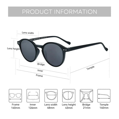 (S Size) Retro Circular Polarized Sunglasses 2026 2025 Men Women Vintage Small Round Sun Glasses UV400 Goggles Shades