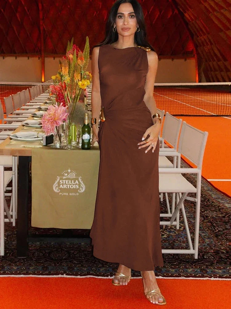 Solid Slim Fit Girdle Lift The Hips Maxi Dress Women Sexy Popular Body-shaping Vestidos Girl Festival Party Bodycon
