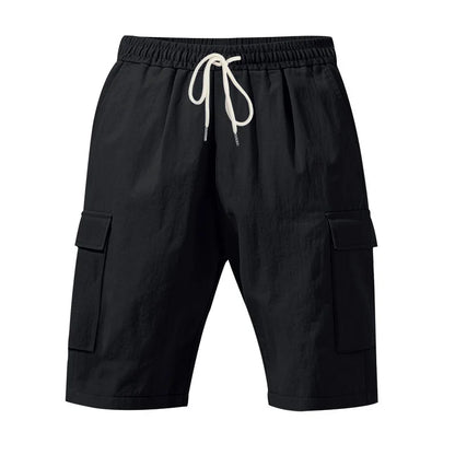Casual Shorts Men Pants Men Sweatpants Joggers Fitness Clothing Multi-Pocket Work Shorts Relaxed-Fit Linen Pantaloncini Uomo