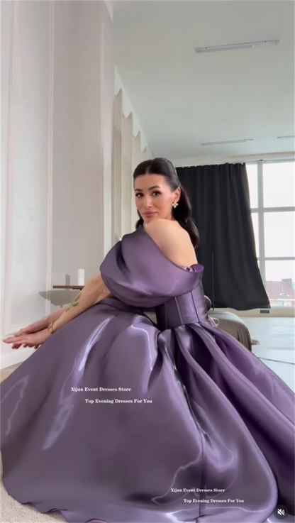 Modern Lilac Evening Dresses Off The Shoulder Sweetheart Prom Dress A-Line Formal Birthday Party Dresses 2026 Customized