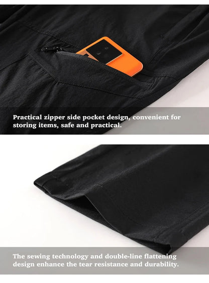 Women's Summer Hiking Pants Quick-Dry Waterproof Cargo Pants Outdoor Stretch Mountain Trousers For Camping Climbing