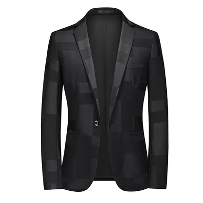 2026 New Men's Red Single-breasted V-neck Blazer Coat, Asian Fit Wedding Party Dress Jacket M-6XL New Arrivals